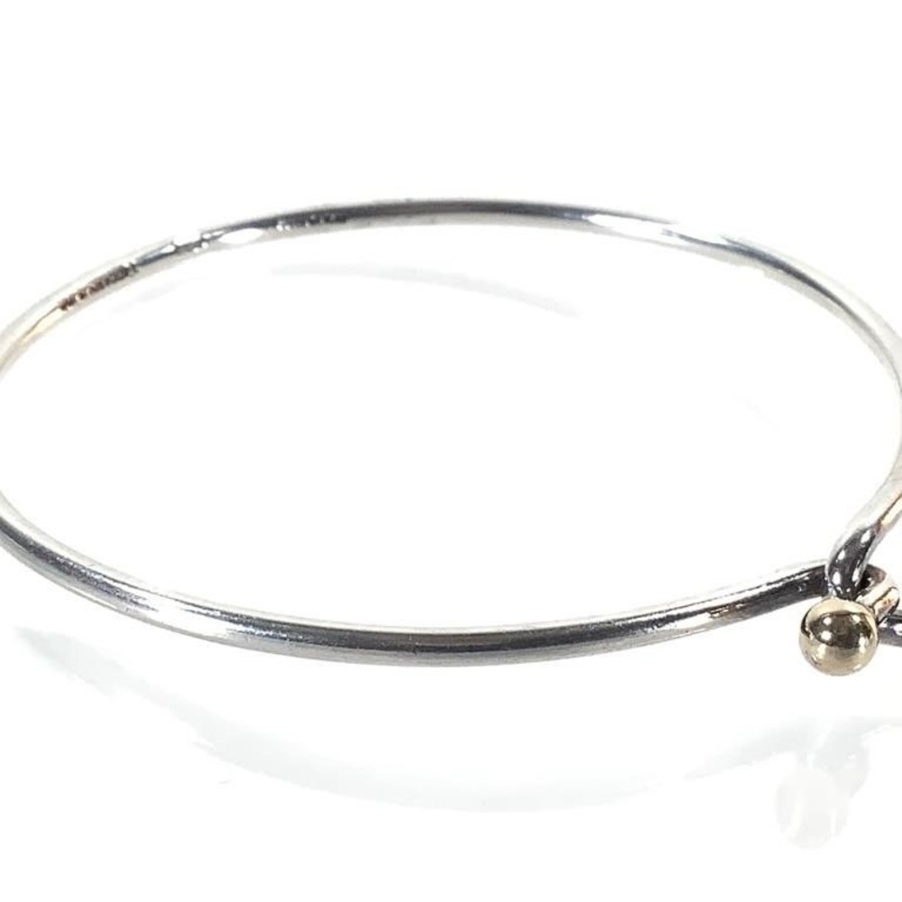 Tiffany Two-Tone Hook Bangle Bracelet - image 2